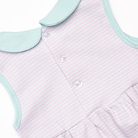Marcella Pima Bloomer Set, Pink Stripe