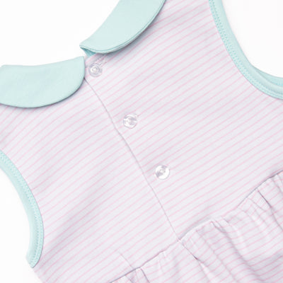 Marcella Pima Bloomer Set, Pink Stripe