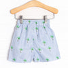 Palm Tree Paradise Swim Trunks, Blue