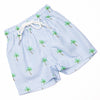 Palm Tree Paradise Swim Trunks, Blue