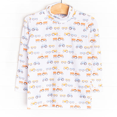 Tractor Time Turtleneck, Blue
