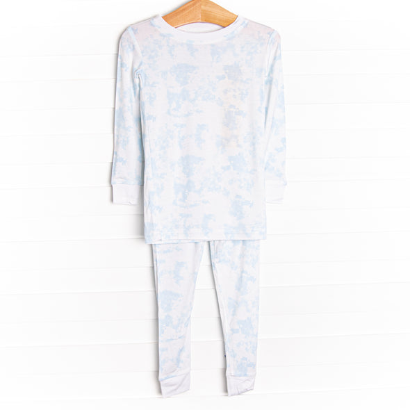 Watercolor Wonder Bamboo Pajama Set, Blue