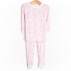 Watercolor Wonder Bamboo Pajama Set, Pink