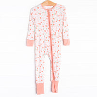 Terracotta Tulips Bamboo Zippy Pajama, Red