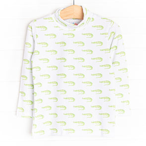 Later Alligator Turtleneck, Green