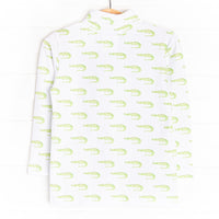 Later Alligator Turtleneck, Green