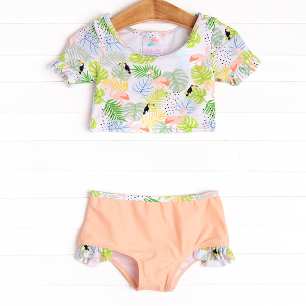 Tropical Paradise Tankini, Peach