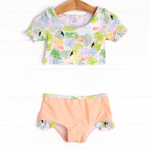 Tropical Paradise Tankini, Peach