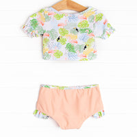 Tropical Paradise Tankini, Peach