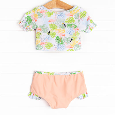 Tropical Paradise Tankini, Peach