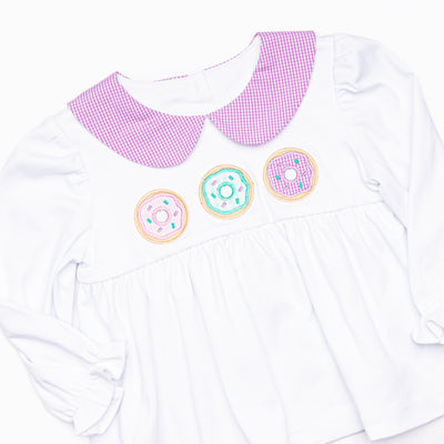 Sprinkle of Fun Applique Ruffle Pant Set, Purple