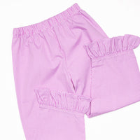 Sprinkle of Fun Applique Ruffle Pant Set, Purple