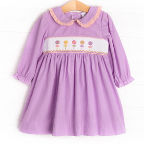 Jolly Lolli Smocked Dress, Purple