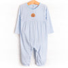 Doodle Days Embroidered Romper, Blue