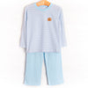 Doodle Days Embroidered Pant Set, Blue