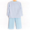 Doodle Days Embroidered Pant Set, Blue