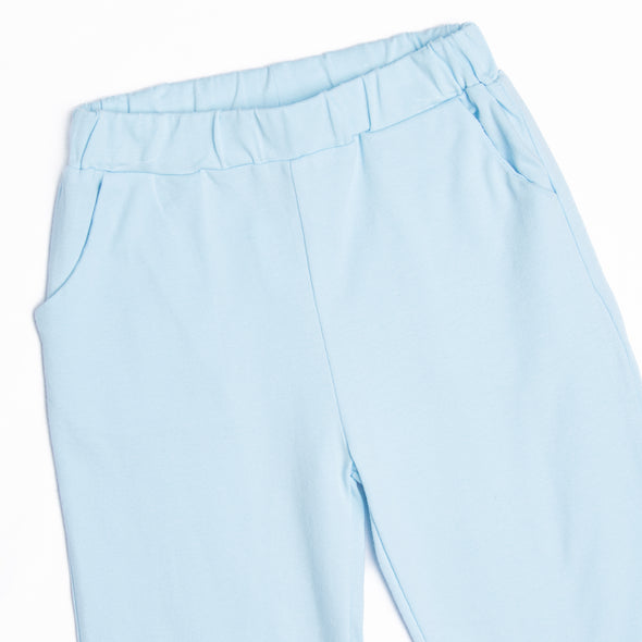 Doodle Days Embroidered Pant Set, Blue