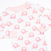 Safari Sleepover Bamboo Pajama Set, Pink