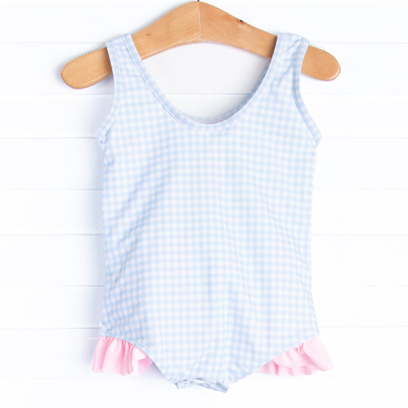 Riptide Ruffles One Piece, Blue