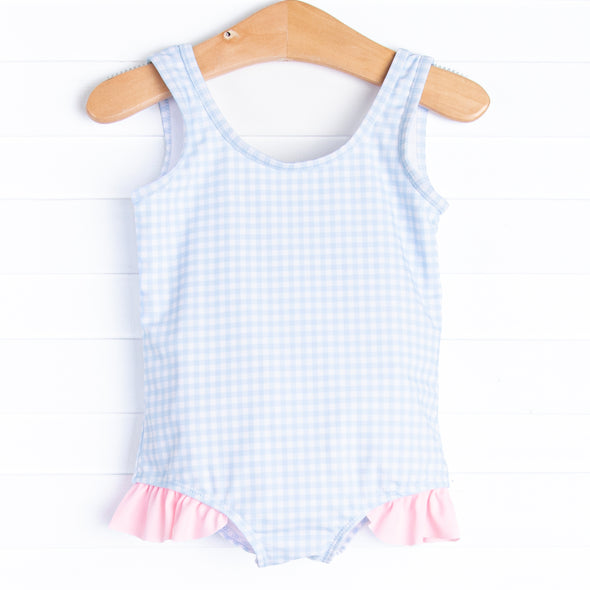 Riptide Ruffles One Piece, Blue