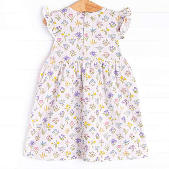 Vintage Vines Dress, Pink