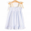 Lemon Slice Smocked Dress, Blue