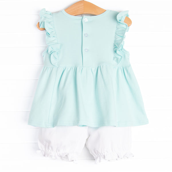 Lillie Flutter Pima Bloomer Set, Mint