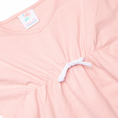 Pom Pom Trim Swim Cover Up, Pink