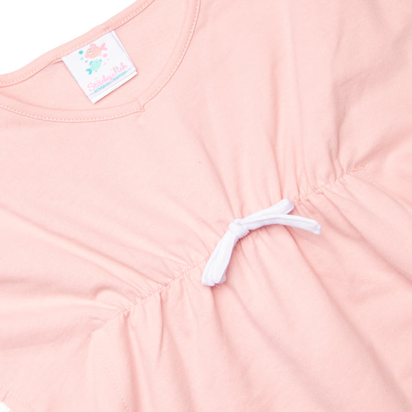 Pom Pom Trim Swim Cover Up, Pink