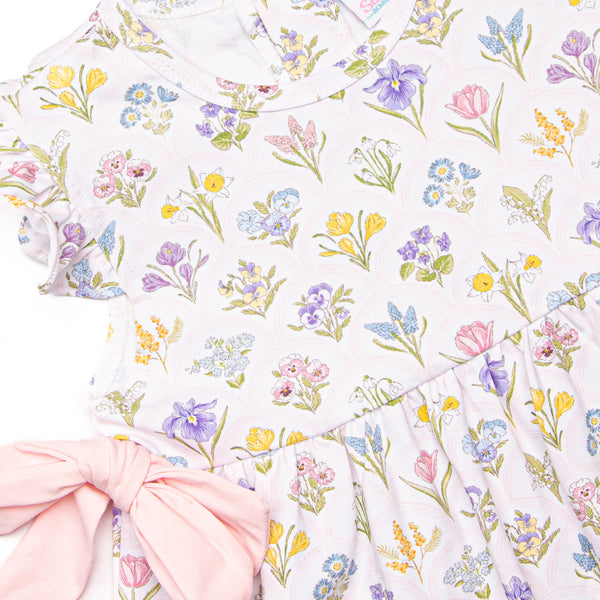 Vintage Vines Dress, Pink