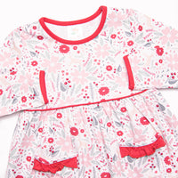 Woodland Whimsy Dress, Red