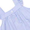 Garden Gingham Applique Dress, Blue