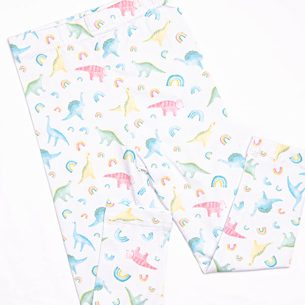 Rainbows and Roars Legging Set, Blue