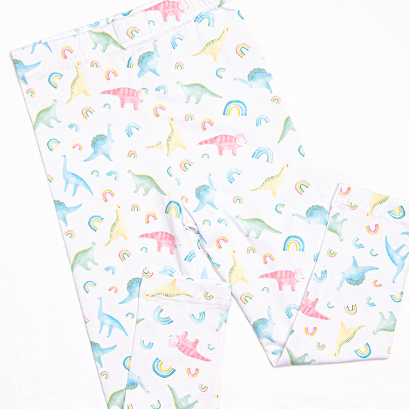Rainbows and Roars Legging Set, Blue