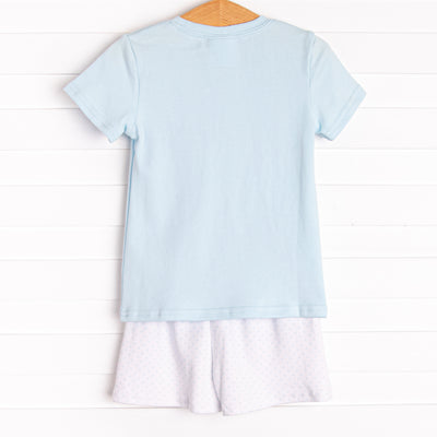Coleman Pima Short Set, Blue