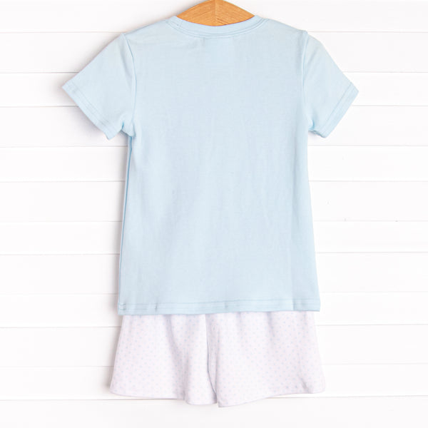 Coleman Pima Short Set, Blue