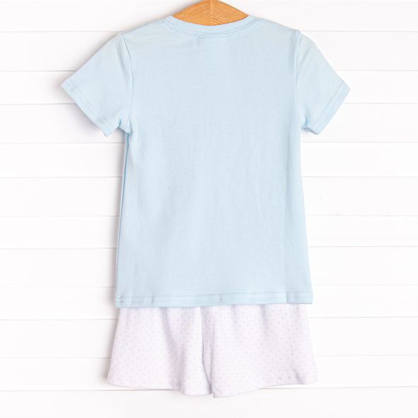 Coleman Pima Short Set, Blue