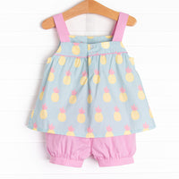 Pineapple Paradise Short Set, Green