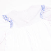 Pocketful of Sunshine Embroidered Ruffle Pant Set, Blue
