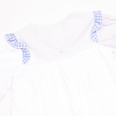 Pocketful of Sunshine Embroidered Ruffle Pant Set, Blue