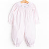 Give Me Roses Smocked Romper, Pink