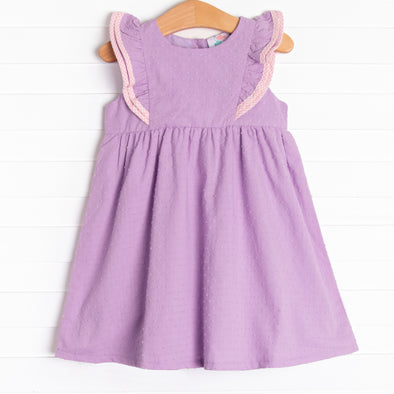 Swiss Dot Sweetie Dress, Purple