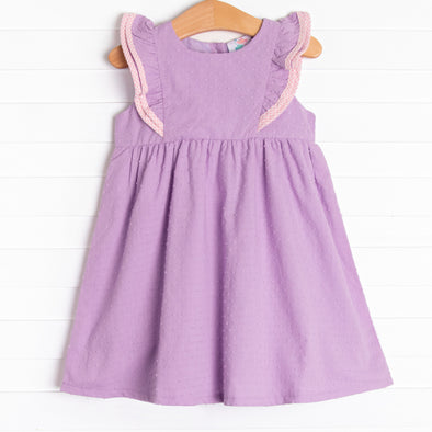 purple swiss dot dress Plus Surplice Neck Long Sleeves Swiss Dot Belted Chiffon Party Dress