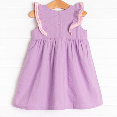 Swiss Dot Sweetie Dress, Purple