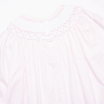 Give Me Roses Smocked Romper, Pink
