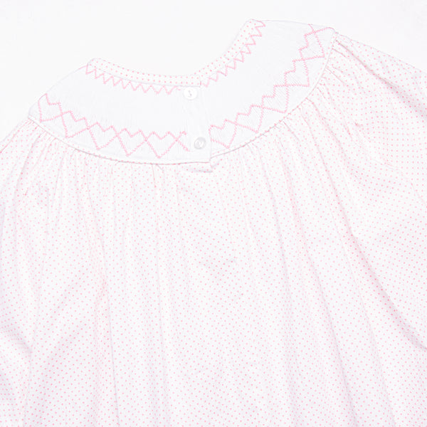 Give Me Roses Smocked Romper, Pink