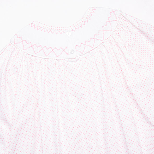 Give Me Roses Smocked Romper, Pink