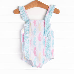 Seahorse Shuffle One Piece, Green