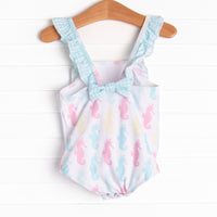 Seahorse Shuffle One Piece, Green