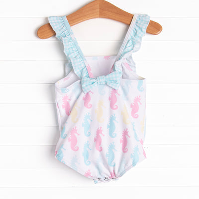 Seahorse Shuffle One Piece, Green